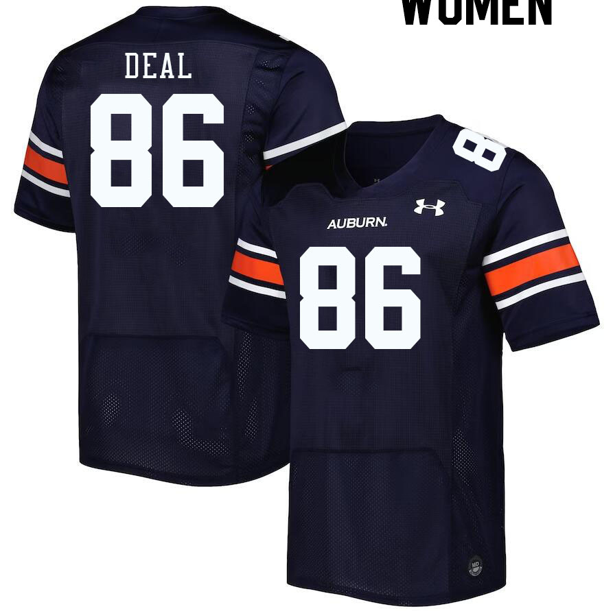 Women #86 Luke Deal Auburn Tigers College Football Jerseys Stitched-Navy - Click Image to Close